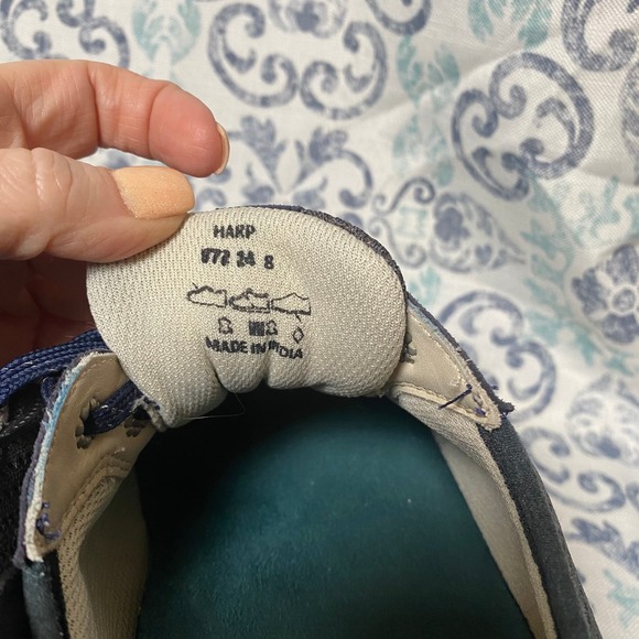 Padders Harp Womens UK8/US10 Blue Suede Lace Up Comfort shoe - Picture 8 of 9